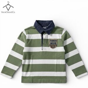 Timberland Boys Striped Rugby Polo Shirt Size 5